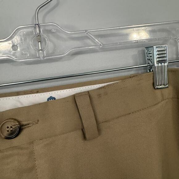 Haggar Clothing Tan Dress Slacks Pants Men's Size 38 W x 32 L 100% Polyester - Picture 6 of 9